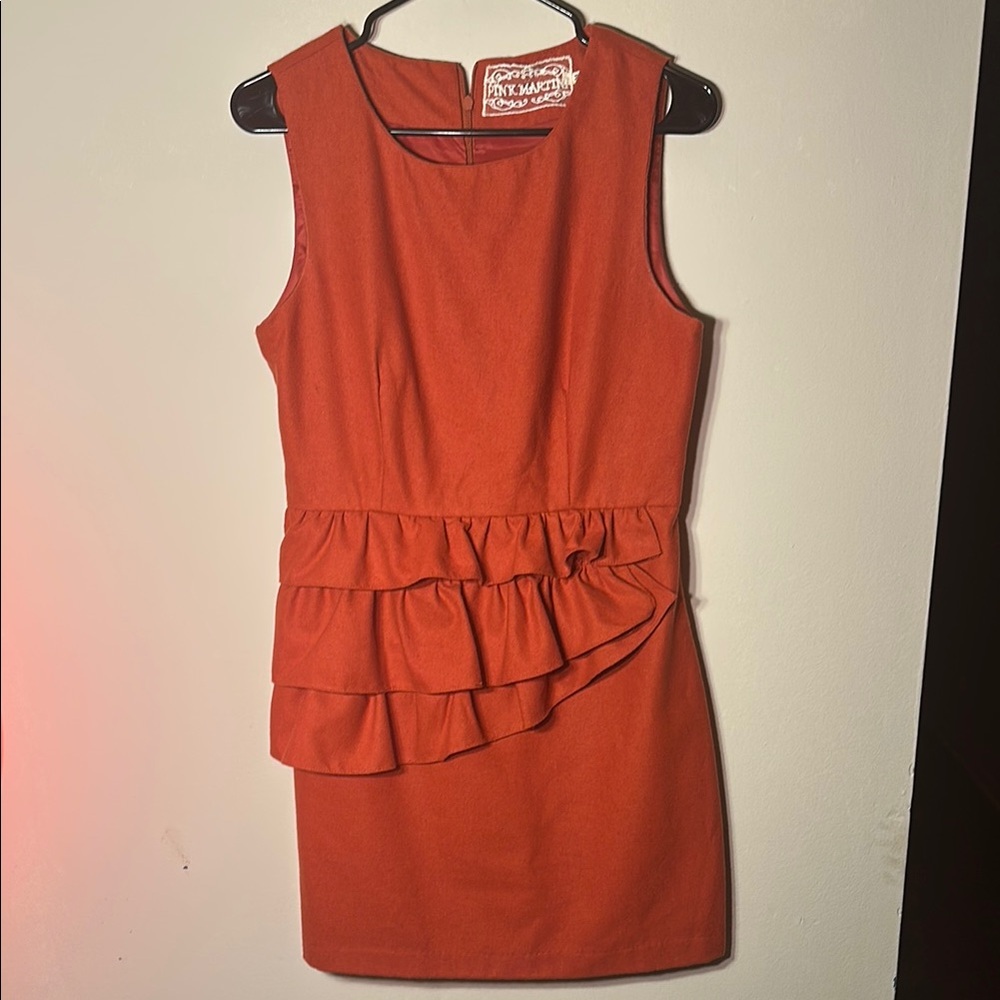 Pink Martini Vibrant Burnt Orange Dress